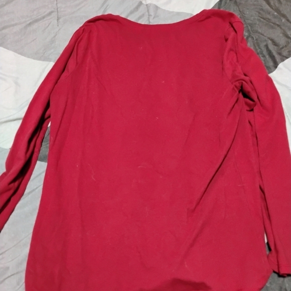 No Boundaries Maroon Long Sleeve Tee - Picture 6 of 8